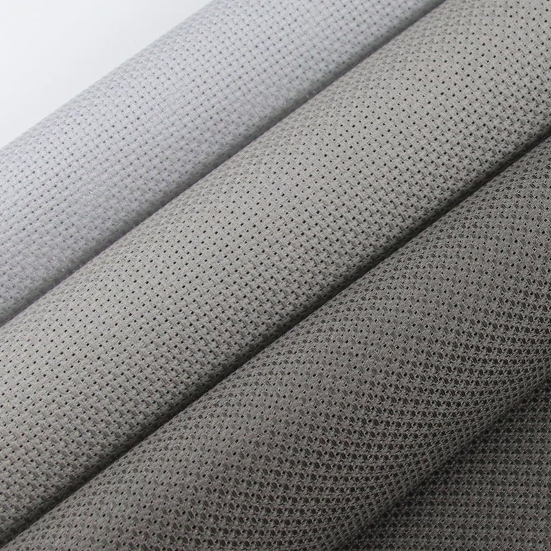 KCS 3 pc of 12" x 18"(30cm x45cm) 14CT Counted Cotton Aida Cloth Cross Stitch Fabric (Light Grey + Medium Grey+ Dark Grey) - Image 3